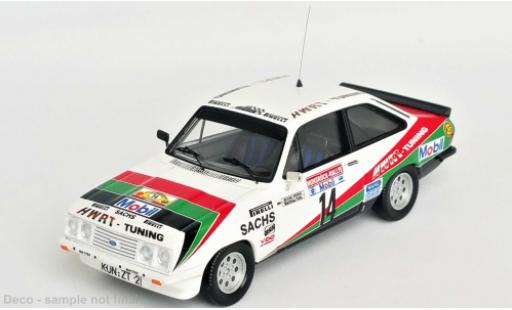 Diecast model cars Ford Escort 1/43 Trofeu MK II RS 2000 No.14 HWRT tuning Rallye DM Rallye Hunsrück 1984 Ford Escort 1/43 Trofeu MK II RS 2000 No.14 HWRT tuning Rallye DM Rallye Hunsrück 1984 diecast model cars