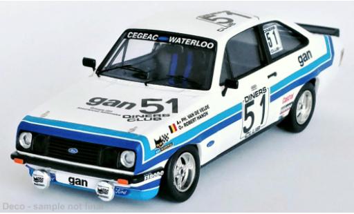 Diecast model cars Ford Escort 1/43 Trofeu MK II RS 2000 No.51 24h Spa 1981 Ford Escort 1/43 Trofeu MK II RS 2000 No.51 24h Spa 1981 diecast model cars