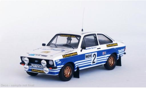 Diecast model cars Ford Escort 1/43 Trofeu MK II RS No.2 Rallye WM Rallye Suède 1982 Ford Escort 1/43 Trofeu MK II RS No.2 Rallye WM Rallye Suède 1982 diecast model cars