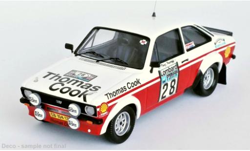 Diecast model cars Ford Escort 1/43 Trofeu MK II RS RHD No.28 Thomas Cook Rallye WM RAC Rallye 1980 Ford Escort 1/43 Trofeu MK II RS RHD No.28 Thomas Cook Rallye WM RAC Rallye 1980 diecast model cars