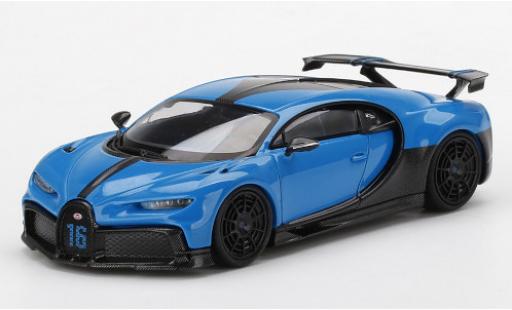 Diecast model cars Bugatti Chiron 1/43 TrueScale Miniatures Pur Sport blue/carbon Bugatti Chiron 1/43 TrueScale Miniatures Pur Sport blue/carbon diecast model cars