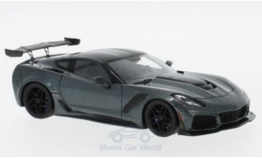 Diecast model cars Chevrolet Corvette C7 1/43 TrueScale Miniatures C7 ZR-1 metallic grey Chevrolet Corvette C7 1/43 TrueScale Miniatures C7 ZR-1 metallic grey diecast model cars