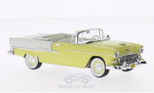 Diecast model cars Chevrolet Bel Air 1/43 Vitesse Convertible yellow/white 1955 Chevrolet Bel Air 1/43 Vitesse Convertible yellow/white 1955 diecast model cars