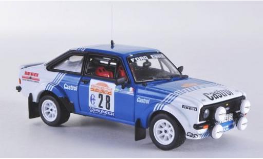 Diecast model cars Ford Escort 1/43 Vitesse MKII RS1800 No.28 Castrol Rallye Sanremo 1981 Ford Escort 1/43 Vitesse MKII RS1800 No.28 Castrol Rallye Sanremo 1981 diecast model cars