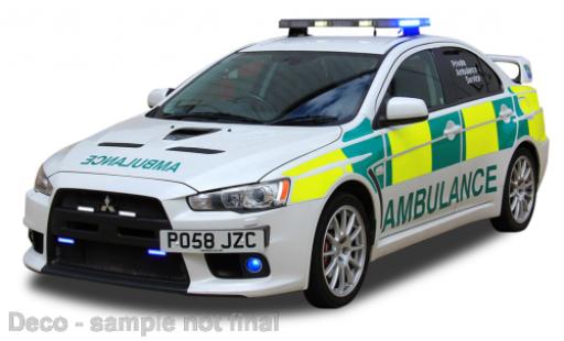 Diecast model cars Mitsubishi Lancer 1/43 Vitesse évolution X RHD priver Ambulance Service (UK) Mitsubishi Lancer 1/43 Vitesse évolution X RHD priver Ambulance Service (UK) diecast model cars