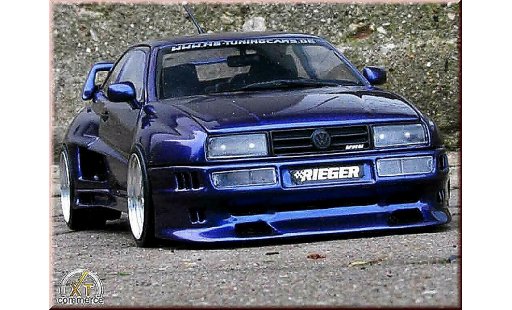 Volkswagen Corrado VR6 1/18 Revell kit carrosserie rieger blue jantes bords larges diecast model cars