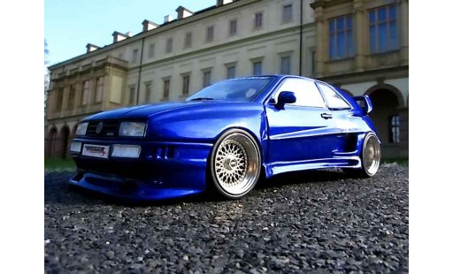 Volkswagen Corrado VR6 1/18 Revell kit carrosserie rieger jantes bbs pneux flans tendus diecast model cars