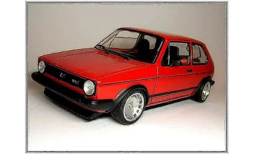 Volkswagen Golf GTI 1/18 Solido red jantes 15 pouces ronal turbo diecast model cars