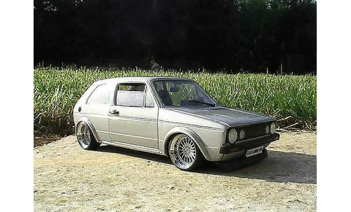 Volkswagen Golf GTI 1/18 Solido swap vr6 grey audi jantes a deport diecast model cars