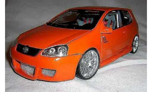 Volkswagen Golf GTI 1/18 Norev orange jantes bbs 19 pouces diecast model cars