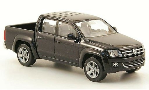 Volkswagen Amarok Base 1/87 Wiking black diecast model cars