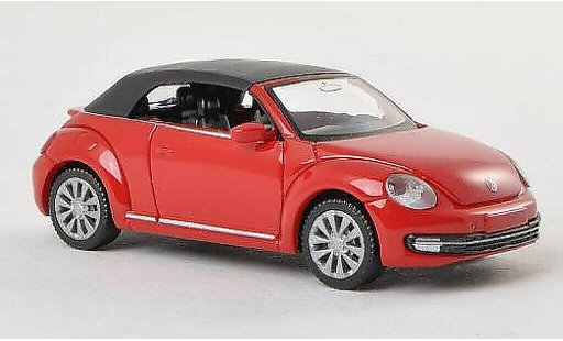 Volkswagen Beetle Cabriolet 1/87 Wiking Convertible red closed diecast model cars