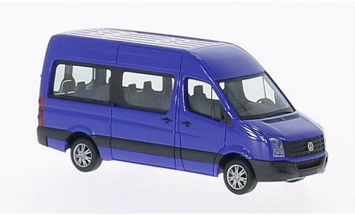 Volkswagen Crafter Bus 1/87 Herpa Hochroof blue 2011 diecast model cars