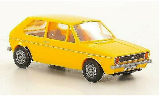 Volkswagen Golf Base 1/87 Brekina yellow DDR diecast model cars