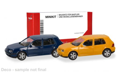 Volkswagen Golf 1/87 Herpa MiniKit IV blau/gelb 1:87 diecast model cars