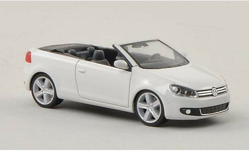 Volkswagen Golf Cabriolet 1/87 Herpa Convertible white diecast model cars