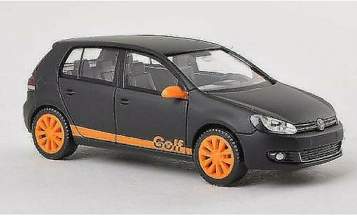 Volkswagen Golf Base 1/87 Wiking mattblack/orange diecast model cars