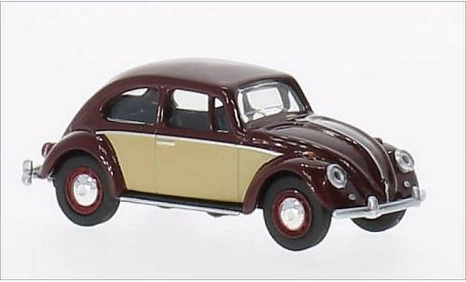 Volkswagen Kafer Base 1/64 Schuco 1500 red/beige 1960 diecast model cars