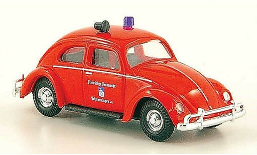 Volkswagen Kafer Base 1/87 Busch Freiwillige Fire brigade Schwenningen diecast model cars