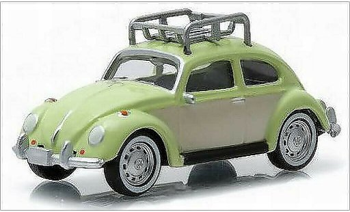 Volkswagen Kafer Base 1/64 Greenlight green/beige diecast model cars