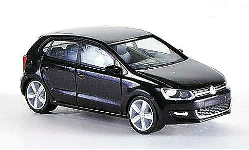 Volkswagen Polo Base 1/87 Herpa 4-turig black diecast model cars
