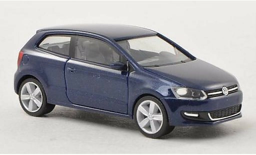 Volkswagen Polo Base 1/87 Herpa blue 3-Turer diecast model cars