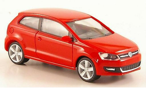 Volkswagen Polo Base 1/87 Herpa V red 3-turig diecast model cars