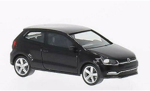Volkswagen Polo Base 1/87 Herpa V (Typ 6C) 3-turig black 2014 diecast model cars