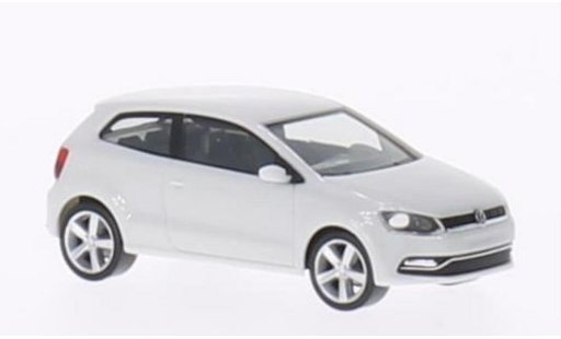 Volkswagen Polo Base 1/87 Herpa V (Typ 6C) 3-turig white 2014 diecast model cars