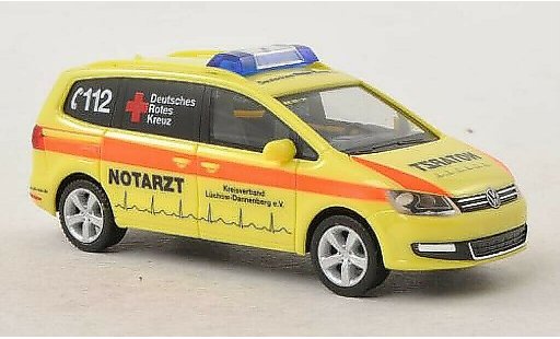 Volkswagen Sharan Base 1/87 Herpa DRK Luchow - Notarzt diecast model cars