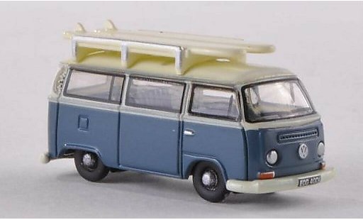 Volkswagen T1 Base 1/148 Oxford Bus blue/white with Surfbretter diecast model cars