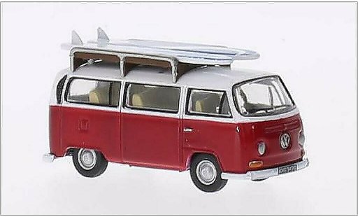 Volkswagen T2 Base 1/76 Oxford Bus red/white RHD diecast model cars