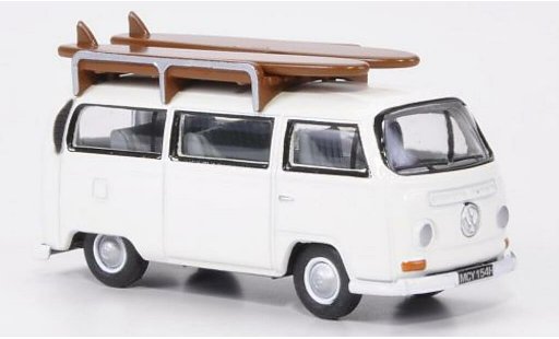 Volkswagen T2 Base 1/76 Oxford Bus white with Surfbretter diecast model cars