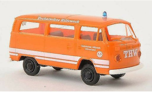 Volkswagen T2 Base 1/87 Brekina Estate THW orange diecast model cars