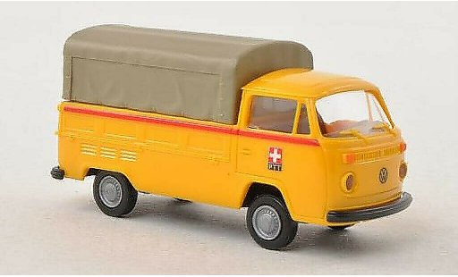 Volkswagen T2 Base 1/87 Brekina flatbed PTT (CH) diecast model cars