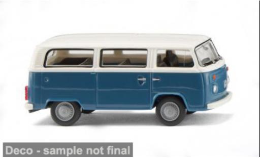 Diecast model cars Volkswagen T2 b Bus blau/beige 1972 1/87 Wiking