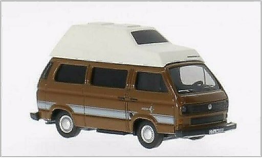 Volkswagen T3 Base 1/87 Schuco Westfalia Joker brown/white diecast model cars