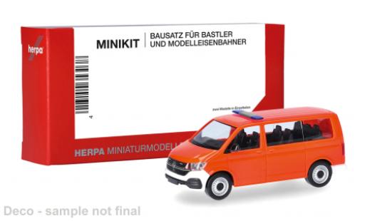 Diecast model cars Volkswagen T6 .1 Bus orange 1/87 Herpa MiniKit