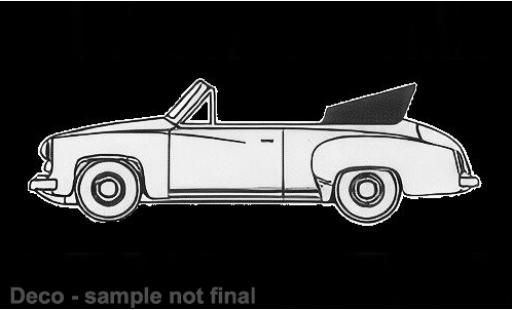 Diecast model cars Wartburg 311 Cabriolet weiss 1959 1/87 Brekina