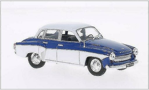 Wartburg 312 Base 1/43 WhiteBox blue/white 1965 diecast model cars