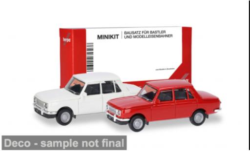 Diecast model cars Wartburg 353 weiss/rot 1/87 Herpa MiniKit