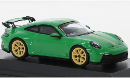 Porsche 992 GT3 1/64 Wbros 911  vert diecast model cars