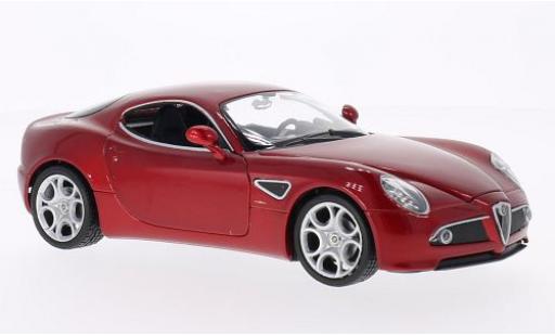 Diecast model cars Alfa Romeo 8C 1/24 Welly Competizione metallic red Alfa Romeo 8C 1/24 Welly Competizione metallic red diecast model cars