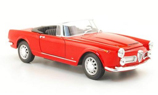 Diecast model cars Alfa Romeo Spider 1/24 Welly 2600 red 1960 sans Vitrine Alfa Romeo Spider 1/24 Welly 2600 red 1960 sans Vitrine diecast model cars