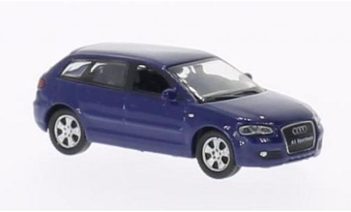Audi A3 1/87 Welly Sportback blue diecast model cars