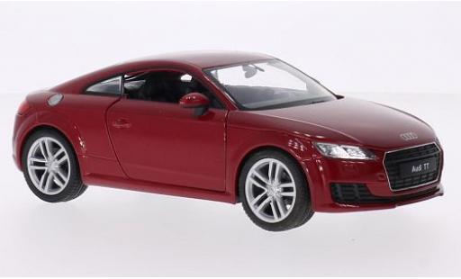 Diecast model cars Audi TT 1/24 Welly (8S) metallic red 2014 Audi TT 1/24 Welly (8S) metallic red 2014 diecast model cars