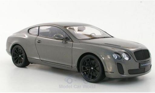 Diecast model cars Bentley Continental T 1/18 Welly Supersports metallic grey Bentley Continental T 1/18 Welly Supersports metallic grey diecast model cars