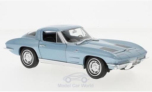 Chevrolet Corvette C2 1/24 Welly C2 metallic blue 1963 diecast model cars
