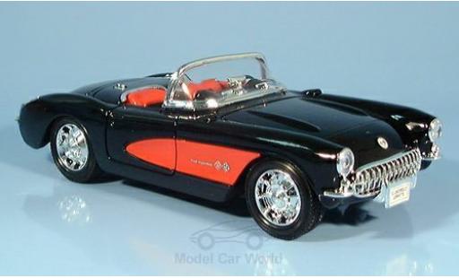 Chevrolet Corvette 1/24 Welly black 1957 ohne Vitrine diecast model cars