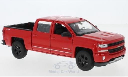 Diecast model cars Chevrolet Silverado 1/24 Welly red 2017 Chevrolet Silverado 1/24 Welly red 2017 diecast model cars